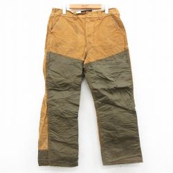 W32★古着 SAFTBAK ハンティング パンツ メンズ 80年代 80s ダック地 タロン 茶 26feb07