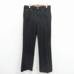 W36★古着 KARMAN ランチャー パンツ メンズ 80年代 80s USA製 黒 26feb16
