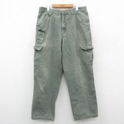 00s カーゴパンツ ダック地 グリーン W36 | 古着