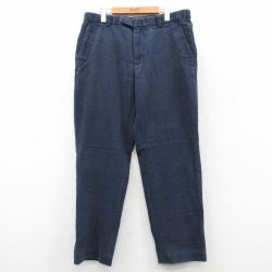 W36★古着 ブルックスブラザーズ ブランド パンツ メンズ 紺 26feb16