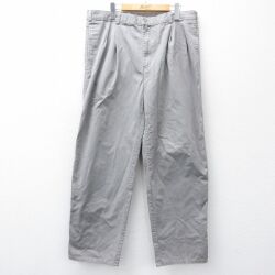 W37★古着 ドッカーズ パンツ メンズ 90年代 90s コットン グレー 26feb20