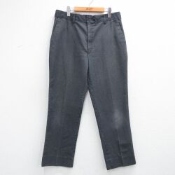 W36★古着 ワーク パンツ メンズ 90年代 90s USA製 濃グレー 26feb26