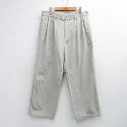 W34★古着 ノーティカ ブランド パンツ メンズ 90年代 90s コットン 薄ベージュ系 26mar07