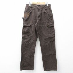 W30★古着 ラングラー ペインター カーゴ パンツ メンズ リップストップ コットン 茶【spe】 26mar09