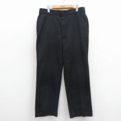 W35★古着 ディッキーズ ワーク ジーンズ メンズ 90年代 90s タロン 黒【spe】 26mar12