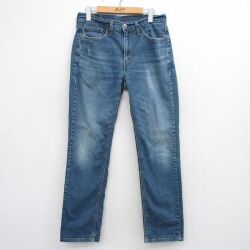 W32★古着 リーバイス Levis 541 ジーンズ メンズ ヒゲ 紺 デニム 26mar14