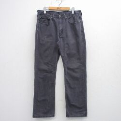 W34★古着 リーバイス Levis 514 ジーンズ メンズ コットン 濃グレー デニム 26mar14