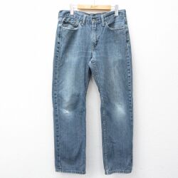 W33★古着 リーバイス Levis 514 ジーンズ メンズ ヒゲ コットン 紺 デニム 26mar16