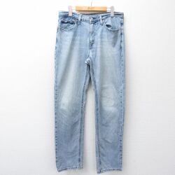 W32★古着 リーバイス Levis 541 ジーンズ メンズ ヒゲ 紺 デニム 26mar16