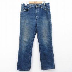 リー 90s ジーンズ ヒゲ ネイビー W34 | 古着