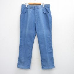 W38★古着 ジーンズ メンズ 90年代 90s 薄紺 デニム 26mar19