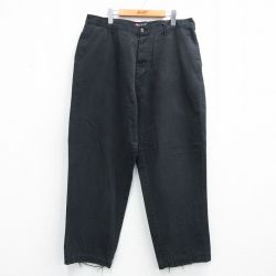 W37★古着 ラルフローレン チャップス ブランド パンツ メンズ 90年代 90s コットン 黒 26mar21