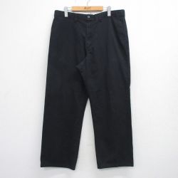 W36★古着 ディッキーズ ワーク パンツ メンズ 黒 26mar21