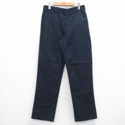 W31★古着 ディッキーズ ワーク パンツ メンズ 874 濃紺 26mar21