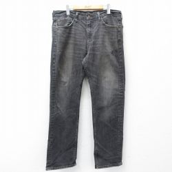 W35★古着 リーバイス Levis 505 ジーンズ メンズ コットン 黒 デニム 26mar28
