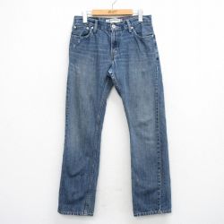 W30★古着 リーバイス Levis 514 ジーンズ メンズ ヒゲ コットン 紺 デニム 26mar30