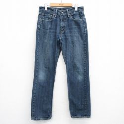 W32★古着 リーバイス Levis 514 ジーンズ メンズ ヒゲ 紺 デニム 26mar30