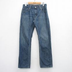 リーバイス514 ジーンズ ヒゲ ネイビー W30 | 古着
