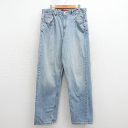 W35★古着 リーバイス Levis 569 ジーンズ メンズ 00年代 00s コットン 薄紺 デニム【spe】 26apr07
