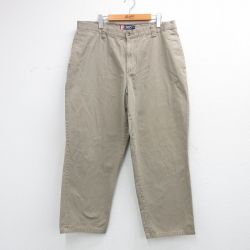 W38★古着 ラルフローレン チャップス ブランド チノ パンツ チノパン メンズ 90年代 90s コットン ベージュ 26apr08