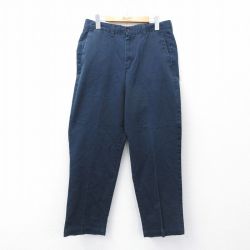 W32★古着 ドッカーズ パンツ メンズ 90年代 90s コットン USA製 濃紺 26apr09