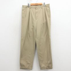 W36★古着 ノーティカ ブランド パンツ メンズ 90年代 90s コットン ベージュ【spe】 26apr13