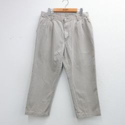 W33★古着 ラングラー パンツ メンズ 90年代 90s コットン USA製 ベージュ 26apr13