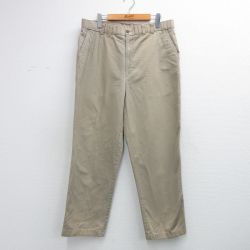 W35★古着 HAGGAR パンツ メンズ 90年代 90s コットン USA製 ベージュ 26apr13