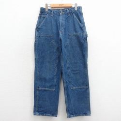 カーハート W29 ペインターパンツ ダブルニー ネイビー | 古着