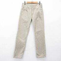 W29★古着 リーバイス Levis 514 パンツ メンズ コットン ベージュ 26apr18