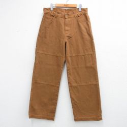no boundaries W33★古着 ペインターパンツ ダブルニー ブラウン W33 | 古着