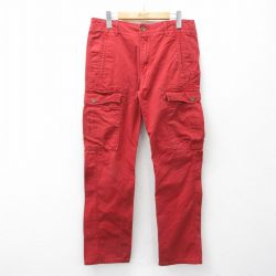 リーバイス W32★古着 カーゴパンツ レッド W32 | 古着