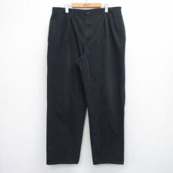 W38★古着 ラルフローレン ブランド チノ パンツ チノパン メンズ 90年代 90s ワンポイントロゴ コットン 黒【spe】 26apr23