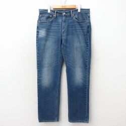 W34★古着 リーバイス Levis 541 ジーンズ メンズ ヒゲ 紺 デニム 26apr23