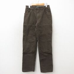W30★古着 Arborwear パンツ メンズ ダブルニー ダック地 コットン こげ茶 26apr23