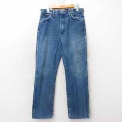 W30★古着 ラングラー ジーンズ メンズ 90年代 90s コットン USA製 紺 デニム 26apr23