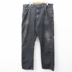 W40★古着 ラングラー ジーンズ メンズ 90年代 90s 大きいサイズ USA製 黒 デニム【spe】 26apr25