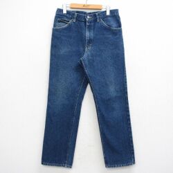 W34★古着 リー Lee ジーンズ メンズ 90年代 90s コットン USA製 濃紺 デニム【spe】 26apr27