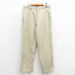 W33★古着 ノーティカ ブランド チノ パンツ チノパン メンズ 90年代 90s コットン ベージュ 26apr30