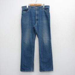 W37★古着 リーバイス Levis ジーンズ メンズ 80年代 80s ヒゲ USA製 紺 デニム【spe】 26apr30