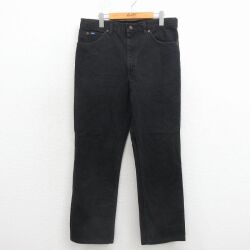 W34★古着 リー Lee ジーンズ メンズ 90年代 90s コットン USA製 黒【spe】 26apr30