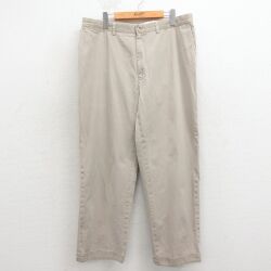 W35★古着 ラルフローレン ブランド チノ パンツ チノパン メンズ 90年代 90s PROSRECT コットン ベージュ 26apr30
