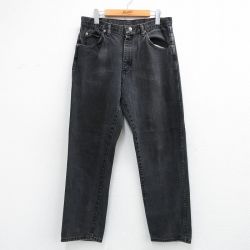 W34★古着 ラングラー ジーンズ メンズ 90年代 90s USA製 黒 デニム【spe】 26may02