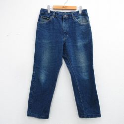 W30★古着 リー Lee ジーンズ メンズ 90年代 90s ヒゲ コットン USA製 紺 デニム【spe】 26may02