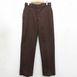 W32★古着 ディッキーズ ワーク パンツ メンズ 90年代 90s 874 USA製 茶【spe】 26may02
