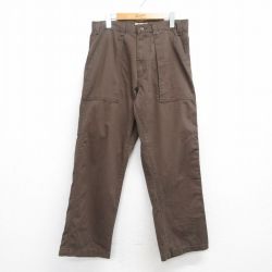 W34★古着 セントジョンズベイ ベイカー パンツ メンズ 00年代 00s コットン 茶【spe】 26may07