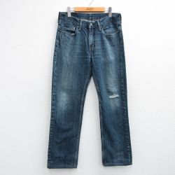 リーバイス514 ジーンズ ヒゲ ネイビー W31 | 古着