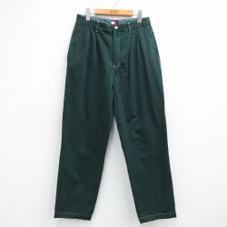 トミーヒルフィガー 90s パンツ グリーン W32 | 古着