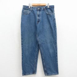 W36★古着 ジーンズ メンズ コットン 紺 デニム 26may11