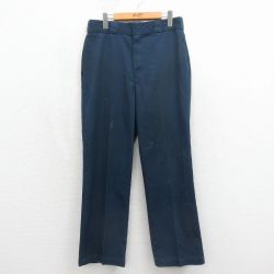 W33★古着 ディッキーズ ワーク パンツ メンズ 90年代 90s 874 タロン 紺【spe】 26may11
